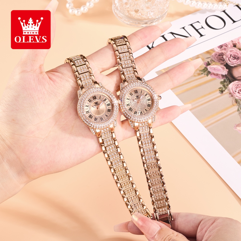 Luxury Watch Usa - OLEVS Lüks Moda bayan saatleri Elmas