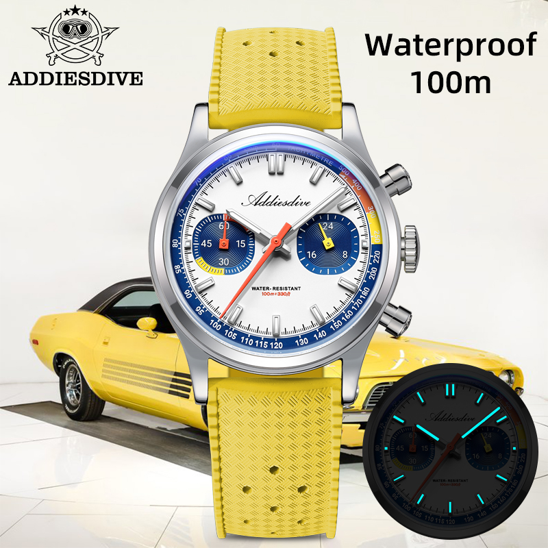 Luxury Watch Rubber Strap - ADDIESDIVE Moda erkek Kuvars Kol Saatleri