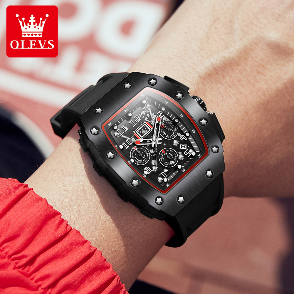 OLEVS 3608 Kronograf Kuvars Sa - Luxury Watch Rubber Strap incelemesi ve fiyatı