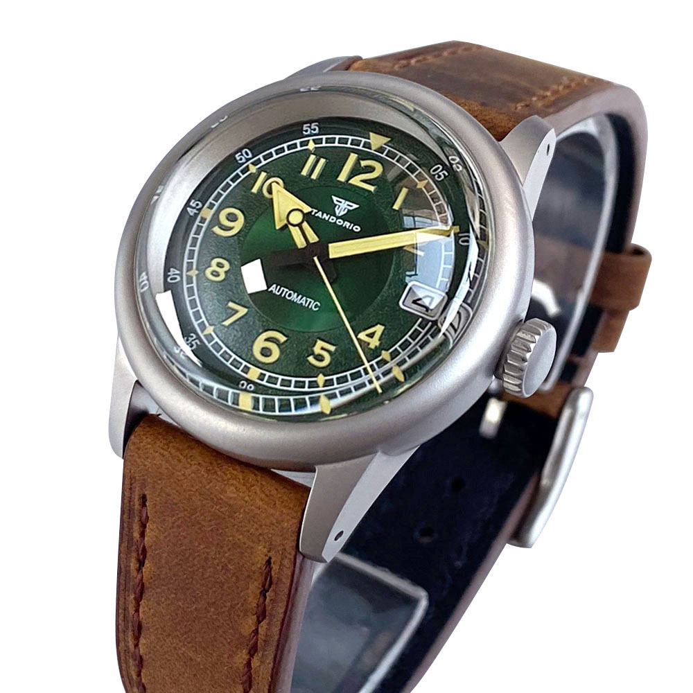 Özel Yeni 36mm Çift Kubbeli Sa - Automatic Pilot Watch incelemesi ve fiyatı