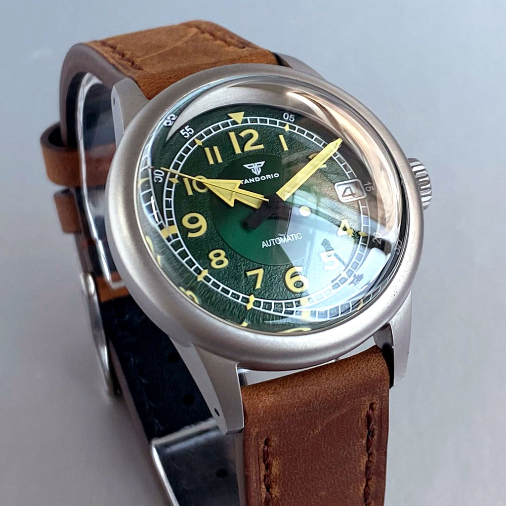 Özel Yeni 36mm Çift Kubbeli Sa - Automatic Pilot Watch incelemesi ve fiyatı