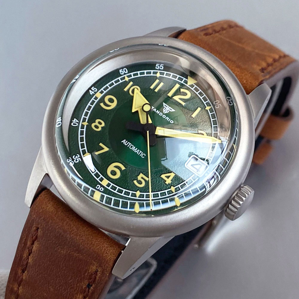 Özel Yeni 36mm Çift Kubbeli Sa - Automatic Pilot Watch incelemesi ve fiyatı