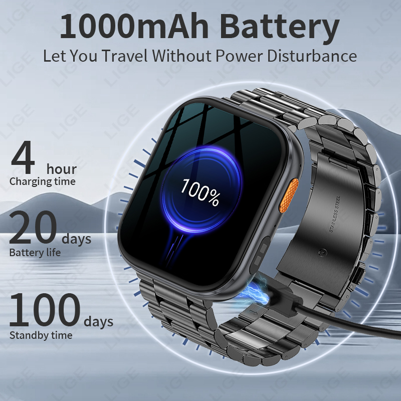 LIGE Yeni Askeri Açık Hava 100 - Luxury Watch Arabic incelemesi ve fiyatı