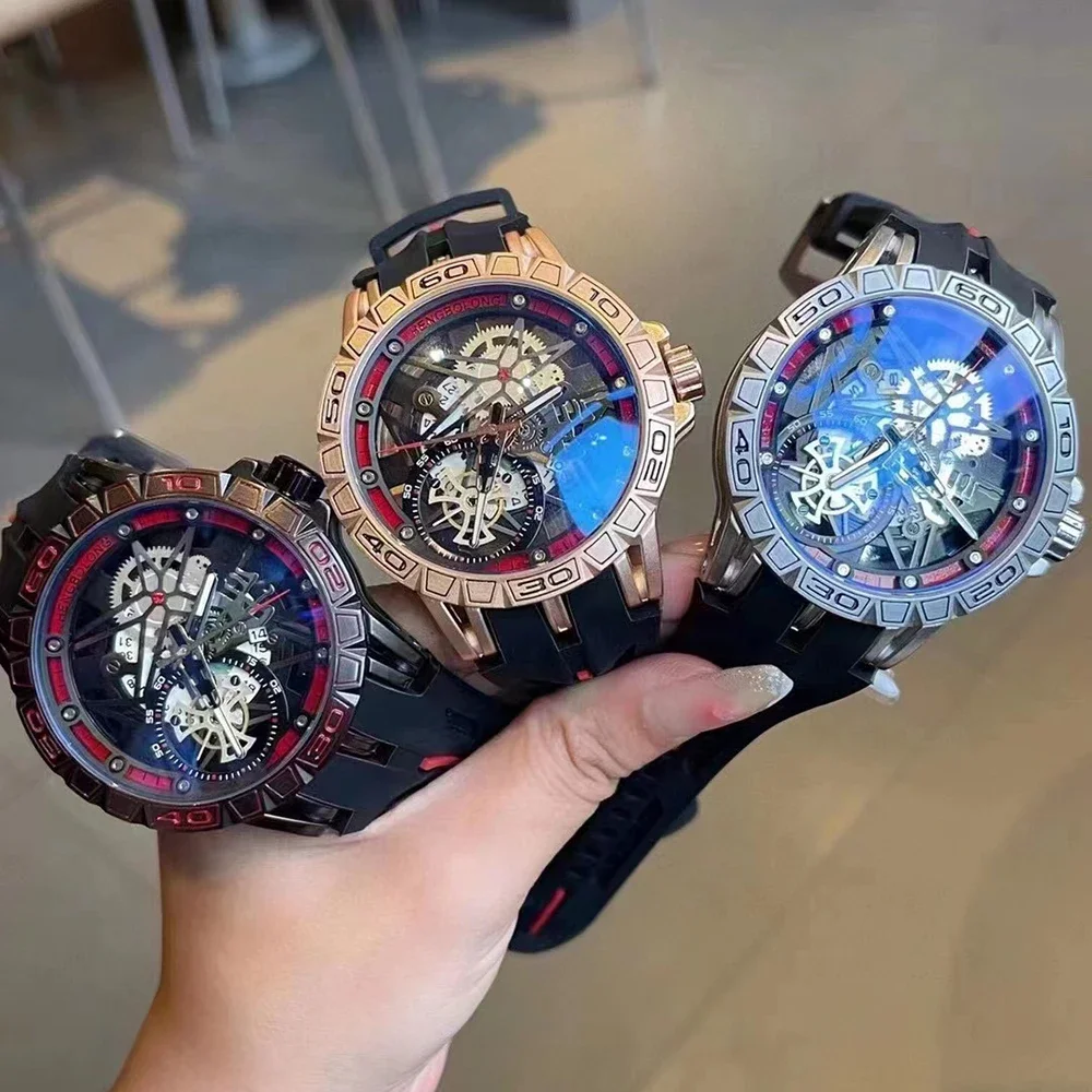 3D Kuvars Saatler Erkekler Lük - Luxury Watch Rubber Strap incelemesi ve fiyatı