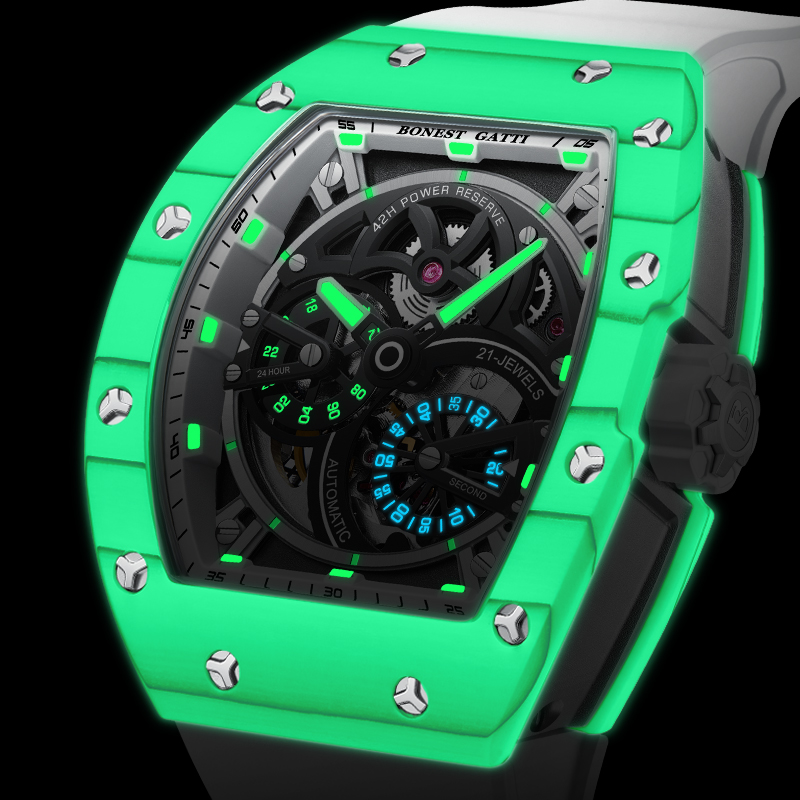 BONEST GATTI Erkek Mekanik Saa - Luxury Watch Rubber Strap incelemesi ve fiyatı