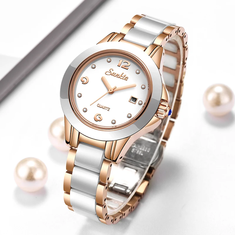 Sunkta Moda Rahat Kuvars Kadın - Luxury Watch Usa incelemesi ve fiyatı
