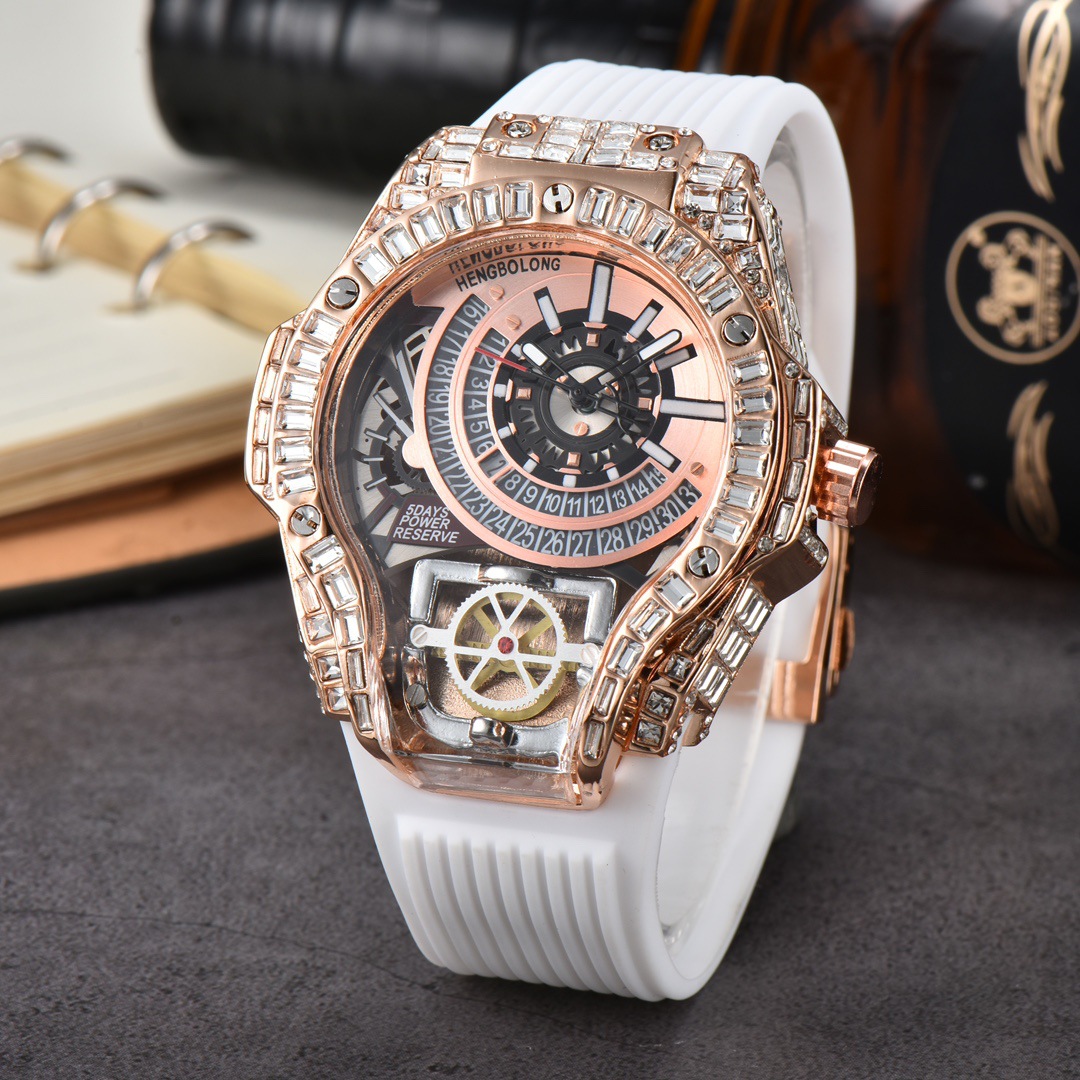 Tam Elmas Kaplama İş Lüksü Üst - Luxury Watch Rubber Strap incelemesi ve fiyatı