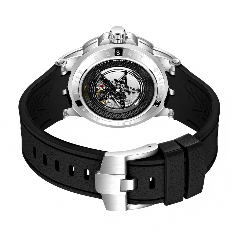 Yaratıcı 3D Kuvars Saatler Erk - Luxury Watch Rubber Strap incelemesi ve fiyatı