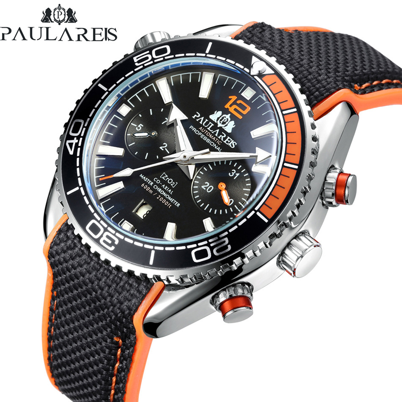 PAULAREIS P Lüks Erkekler Otom - Luxury Watch Rubber Strap incelemesi ve fiyatı