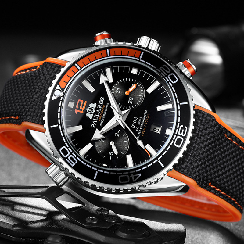 PAULAREIS P Lüks Erkekler Otom - Luxury Watch Rubber Strap incelemesi ve fiyatı