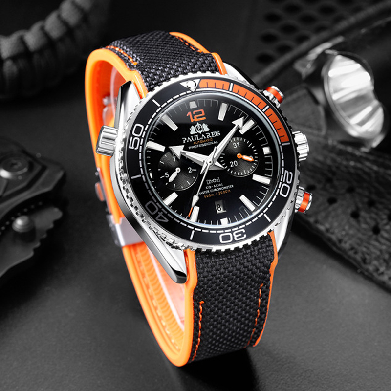 PAULAREIS P Lüks Erkekler Otom - Luxury Watch Rubber Strap incelemesi ve fiyatı
